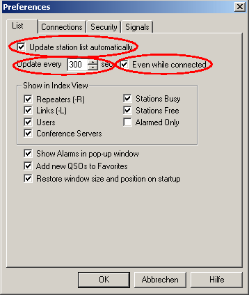 how to connect echolink stations automatically